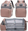 houscly Diaper Bag Backpack with Changing Station: Pink Baby Bags for Girls Boys New Mom Gifts Paaleras Para Bebe Baby Girl Newb