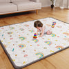 ieBabay Boho Rainbow Baby Play Mat 71 X 59 Non-Slip Cushioned Baby Crawling Mat Letter Playmats, Kids Play Mats Pad for Floor Pl