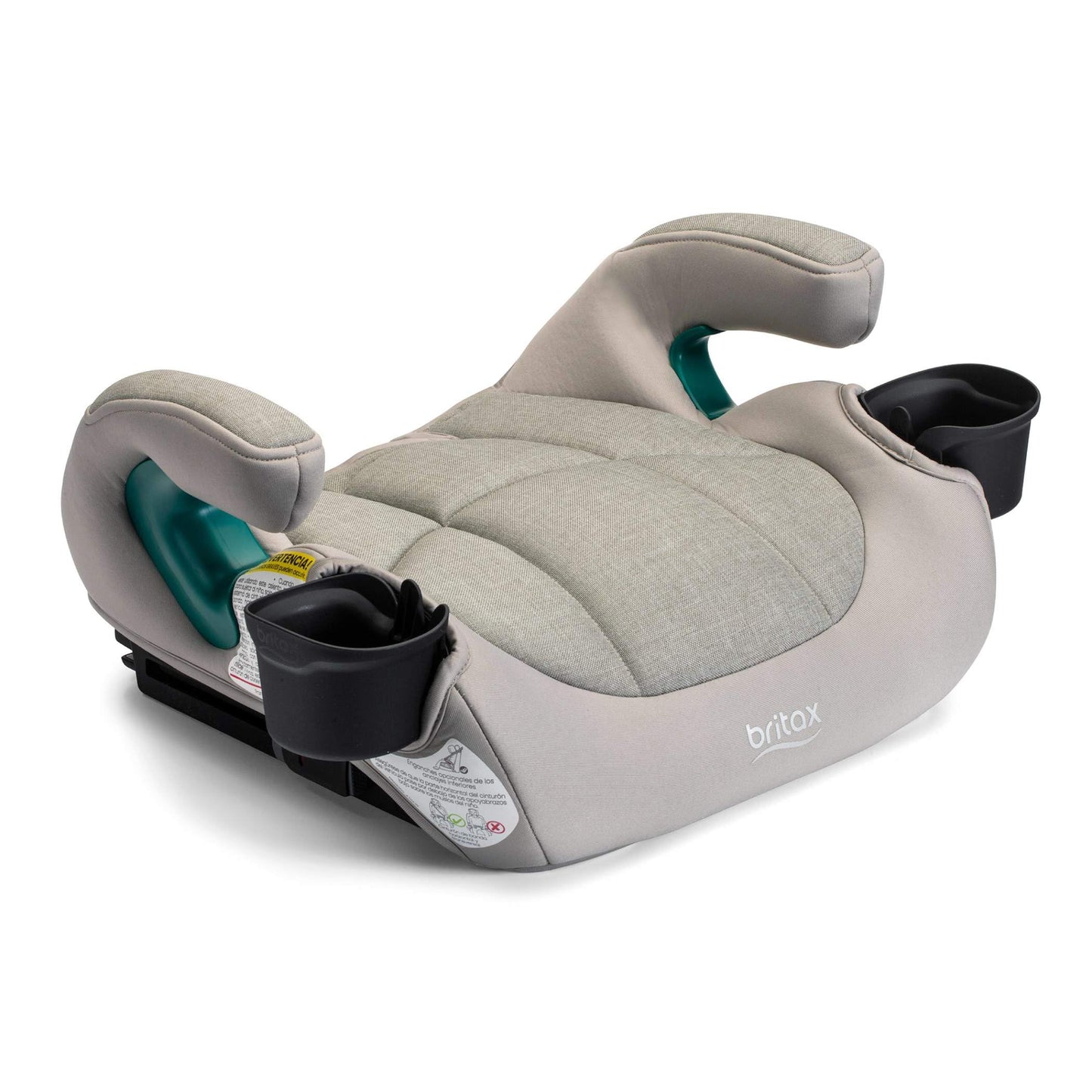Britax UpNGo Click Backless Booster Car Seat with Rigid Latch, Lightweight and Portable Travel Booster with Slim Design and Post