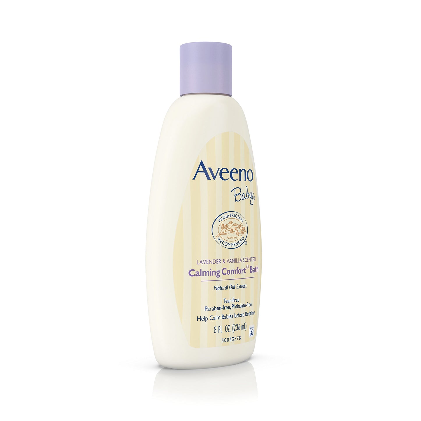 Aveeno Baby Calming Comfort Bath Wash, Tear Free, Lavender & Vanilla, 8 Fl. Oz. (Pack Of 6)