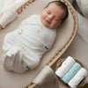 R For Rabbit Cuddlez Swaddle For New Born Baby 100% Cotton Muslin Multipurpose Baby Wrap Towel Blanket Lightweight, Breathable &