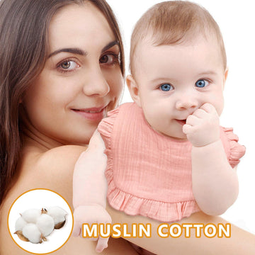 Elliehouse Baby Bibs For Girls Boys 10 Pack Teething Drool Teeth Drooling Muslin Bibs Cotton Absorbent Soft Bibs For Infant Todd