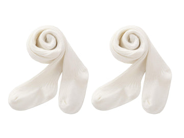 Cecorc Baby Leggings, Tights For Girls, Toddler, Infant (3-4 Years, 2Pack (White+White))