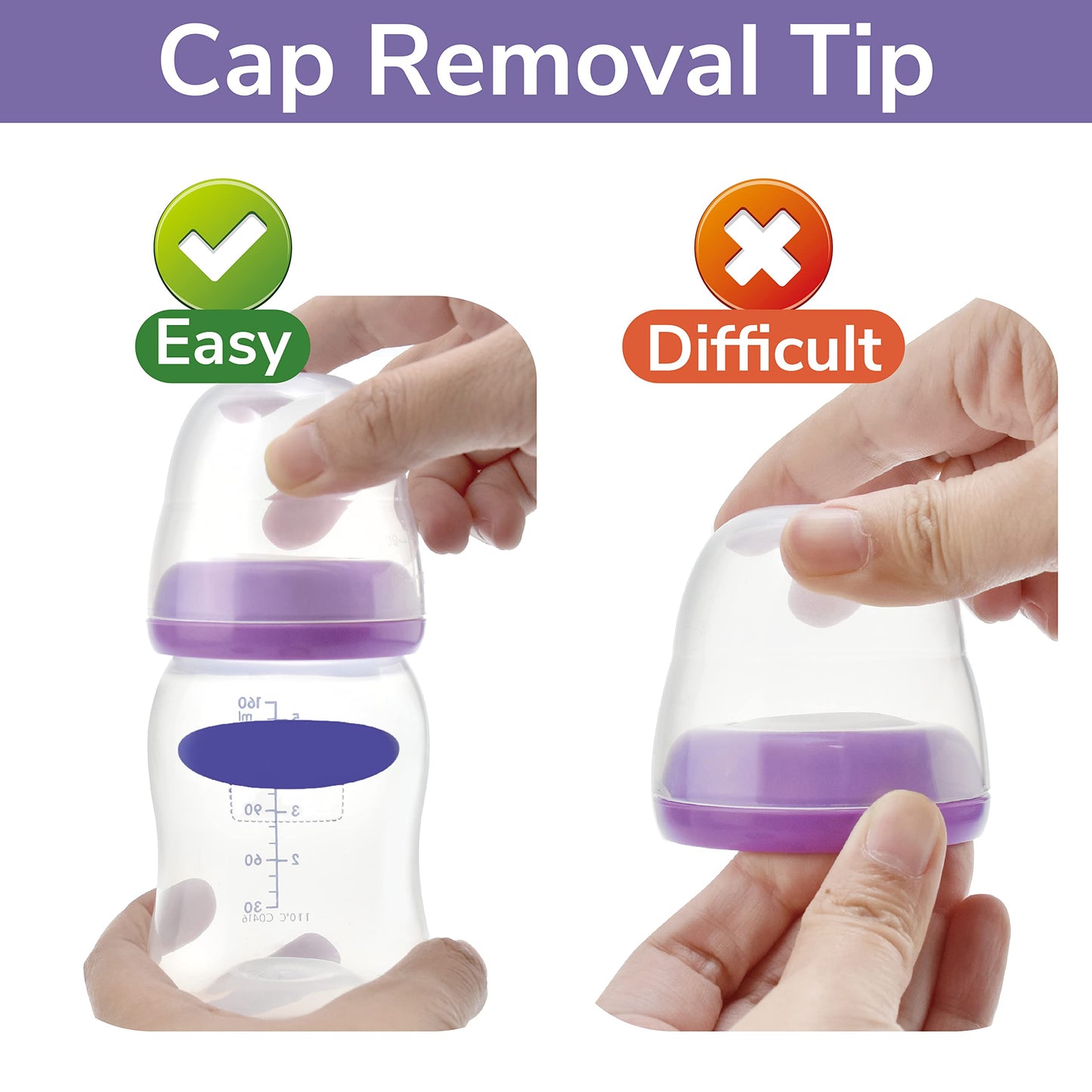 Maymom Bottle Dome Cap, Bottle Top, Sealing Disk Compatible With Lansinoh Bottle, Momma Bottles, Not Original Lansinoh Pump Part