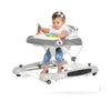 Dream on Me 2-in-1 Aloha Fun Baby Walker in Grey, Easily Convertible Baby Walker, Adjustable Three Position Height Settings, Eas