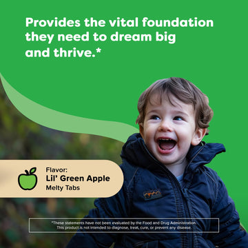 Renzo'S Dynamite Vitamin D3, Dissolving Kids Vitamin D3, 60 Sugar-Free Melty Tabs, Lil Green Apple Flavored