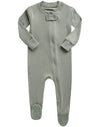 Vaenait Baby Toddler Boys Girls Solid Footie Pajama Cozy Modal Khaki 12M