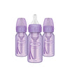 Dr. Brown? Natural Flow? Anti-Colic Options+Narrow Baby Bottles 4 Oz/120 Ml, With Level 1 Slow Flow Nipple, 3 Pack, 0M+ Blue