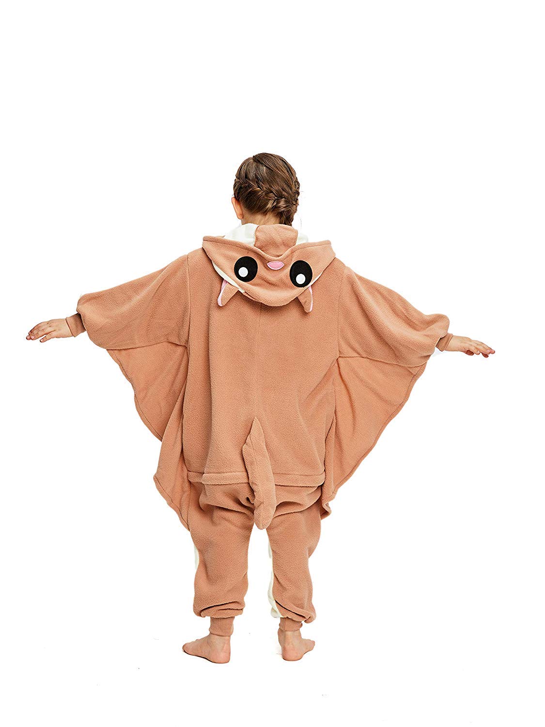 Canasour Chipmunk Onesie For Kids Halloween Cosplay Costume Girls Animal Unisex Outfuit Flier Mouse One Piece Hooded Soft Pajama