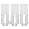 Epeius Baby Tights Little Girls Cable Knit Tights Solid Cotton Stockings Children Seamless Footed Leggings Pantyhose 4-6 Years,W