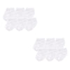 Luvable Friends Unisex Baby Newborn And Baby Socks Set, White 12-Piece, 12-24 Months