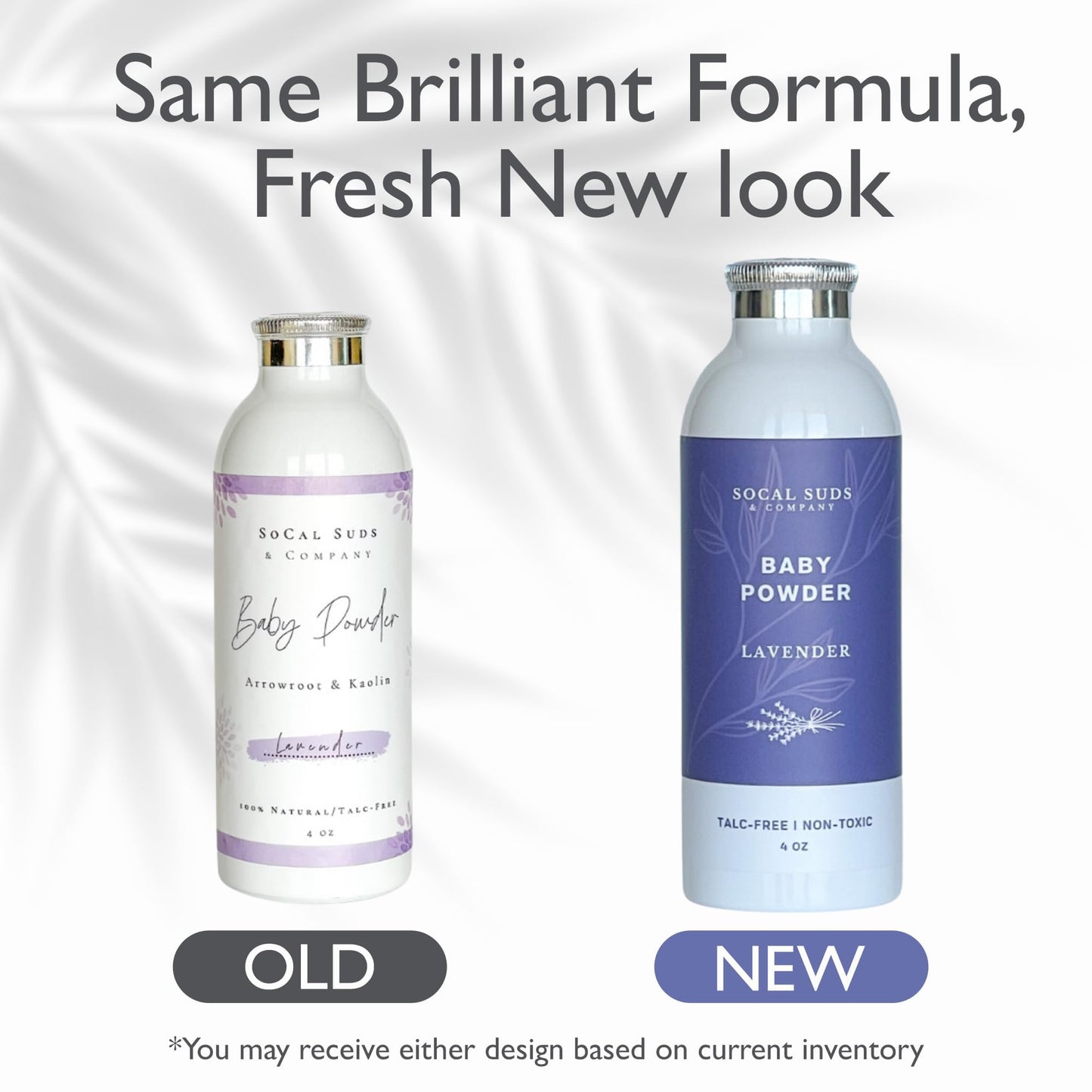 Socal Suds & Company - Natural Baby Powder Talc-Free - With Arrowroot Powder, Kaolin, Aspen Bark Extract For Soft Soothing Prote