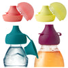 Boon Snug Sip Universal Water And Juice Silicone Bottle Toppers - Soft Spout Conversion Caps With Spill Proof Valves - Silicone