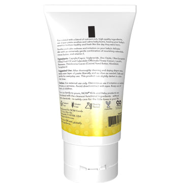 Now Foods Baby, Diaper Butter Paste, Fragrance Free, No Artificial Fragrance, Parabens, Phthalates, Or Petrolatum, 2-Ounce