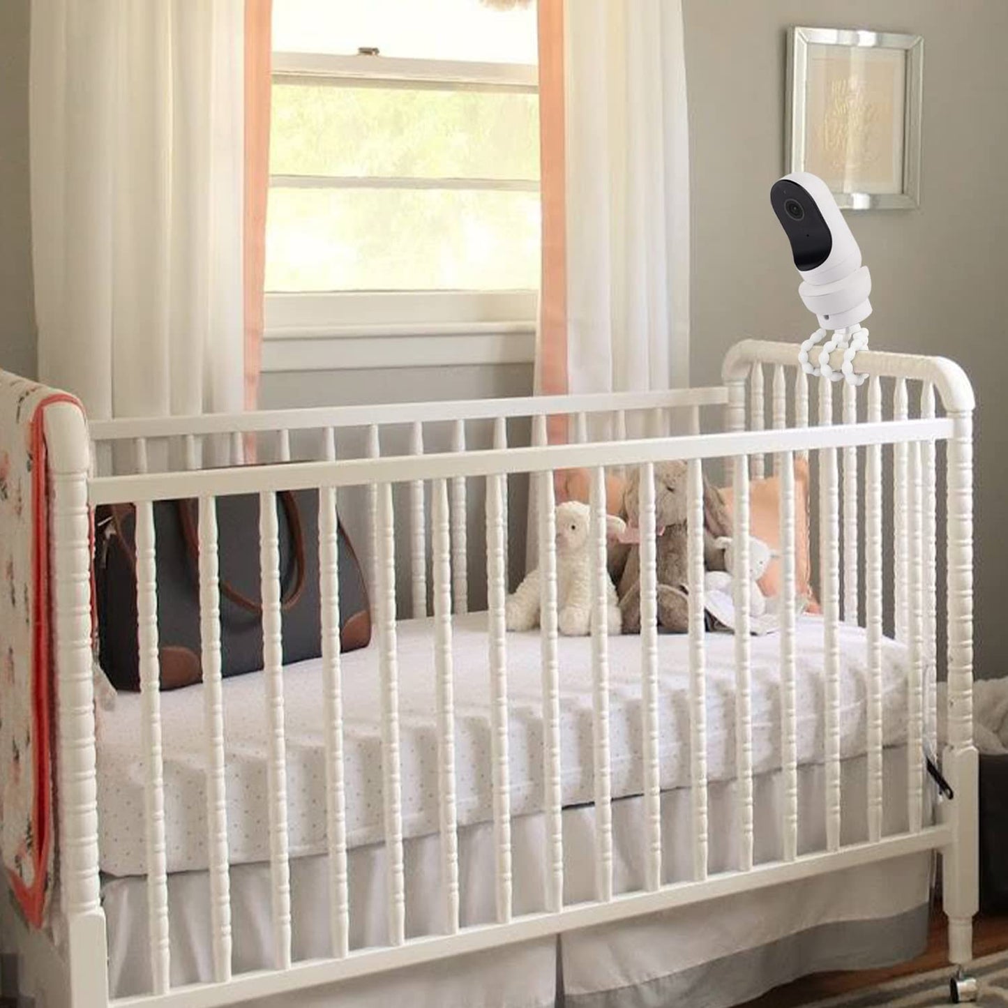 Flexible Tripod Baby Monitor Mount For Owlet Cam And Owlet Cam 2, Attach Your Baby Camera Wherever You Like Without Tools Or Wal
