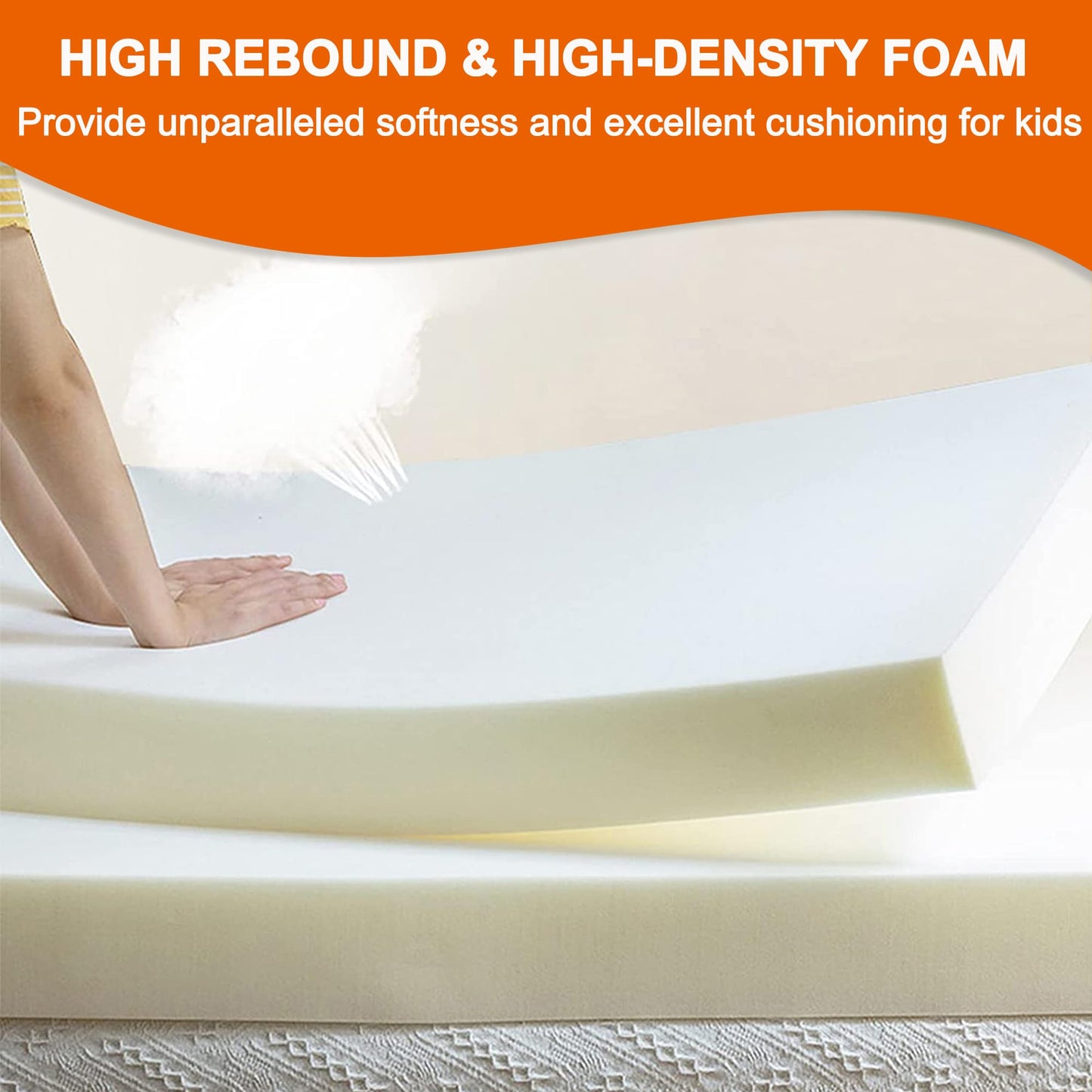 Reliancer 4Pcs Climb & Crawl Foam Block Play Set,Toddler Modular Foam Climbing Blocks,Interactive Kids Soft Building Blocks Toy