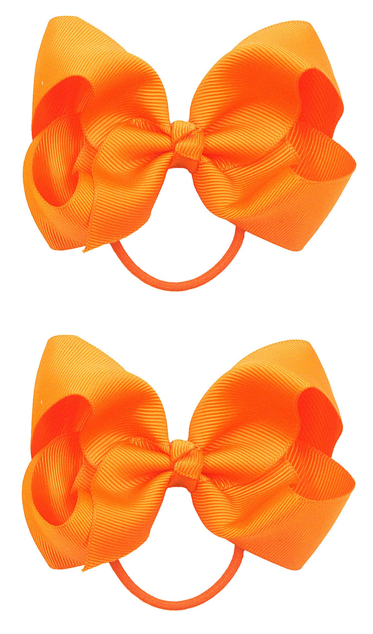 ZOONAI 4 Inch Baby Girl Toddlers Hair Bows Elastic Hair Tie Accessories Bow Ponytail Holder Rubber Hair Bands for Girls Kids Tee