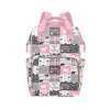 Woodland Pink Personalized Diaper Bag with Custom Name - Custom Baby Tote Backpack for Mom, Unique Gift for New Parents, Baby Sh