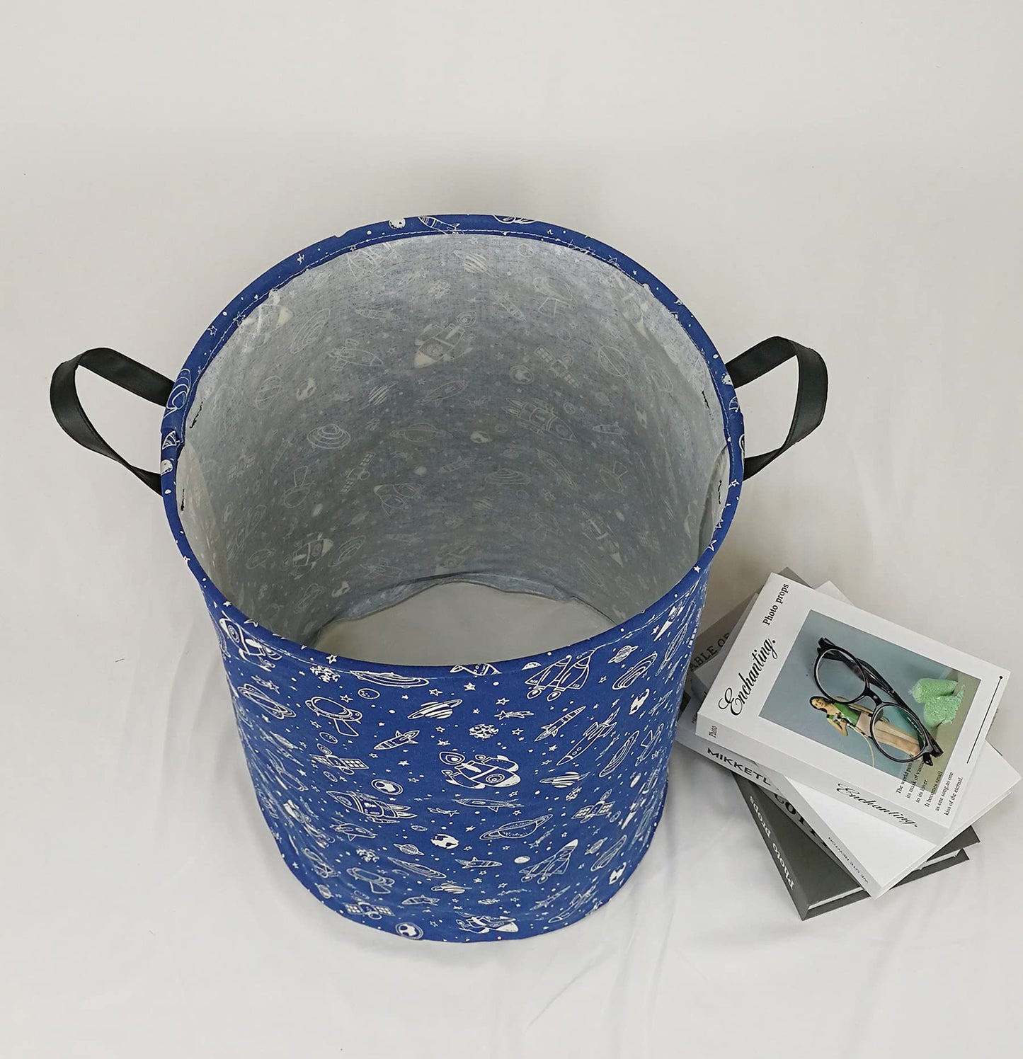 Kunro Large Storage Basket Toy Box Laundry Bag Foldable Hamper Clothes Kids Gift Organizer Chest Waterproof Coating Organizer Bi