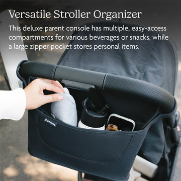 Uppababy Carry-All Parent Organizer Stroller Caddy, Fits On Vista, Cruz, Minu, G-Series Strollers, Secure Zippered Pocket + Beve