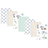 Hudson Baby Unisex Baby Cotton Flannel Burp Cloths 7-Pack, Boy Dino World, One Size