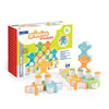 Guidecraft Grippies Stackers - 24 Piece Set, Stem Soft Grip Magnetic Building Toy for Toddlers