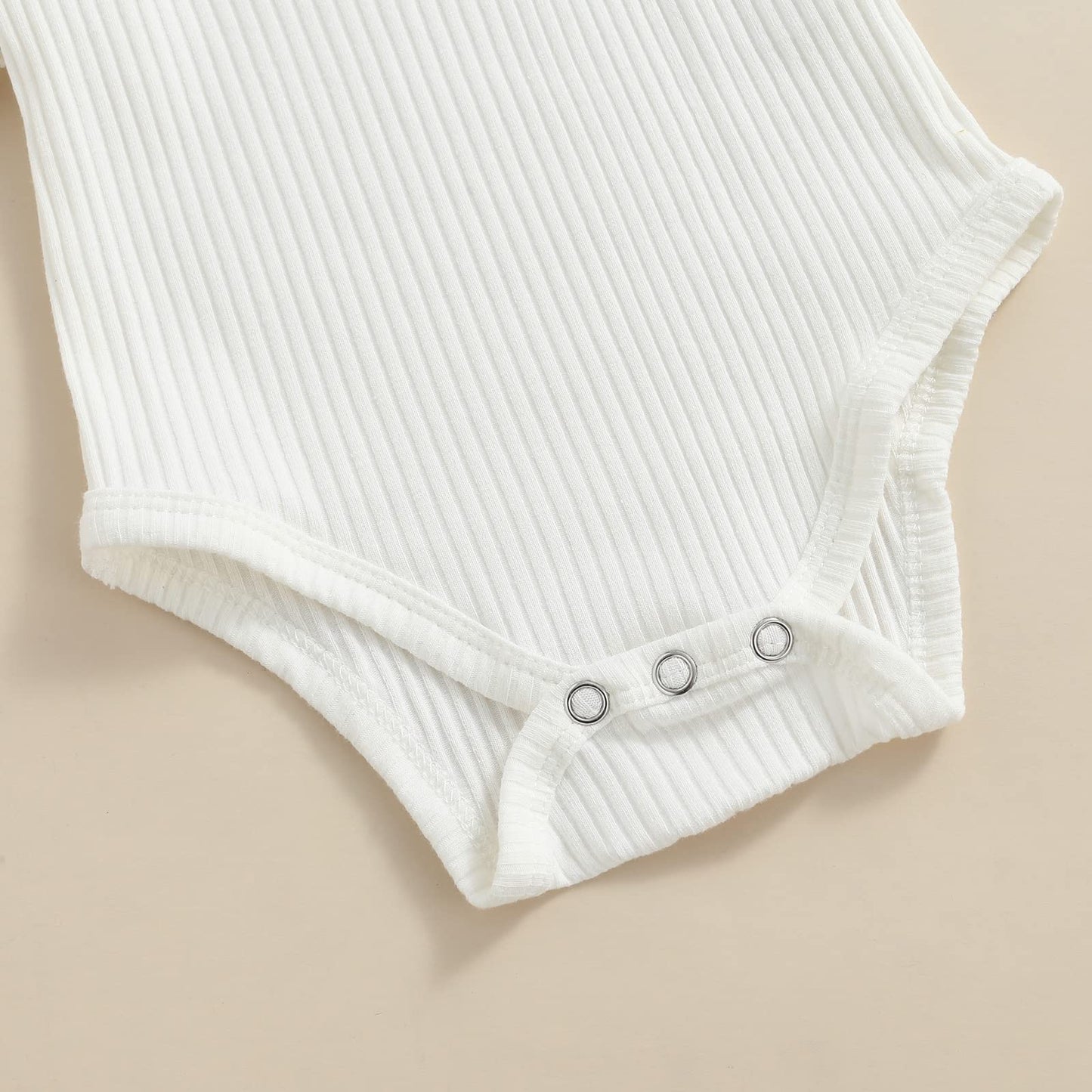 Infant Girls Summer 3Pcs Outfit Sets Ruffle Short Sleeve Ribbed Romper + Suspender Skirt + Headband (A-Pink, 0-3 Months)