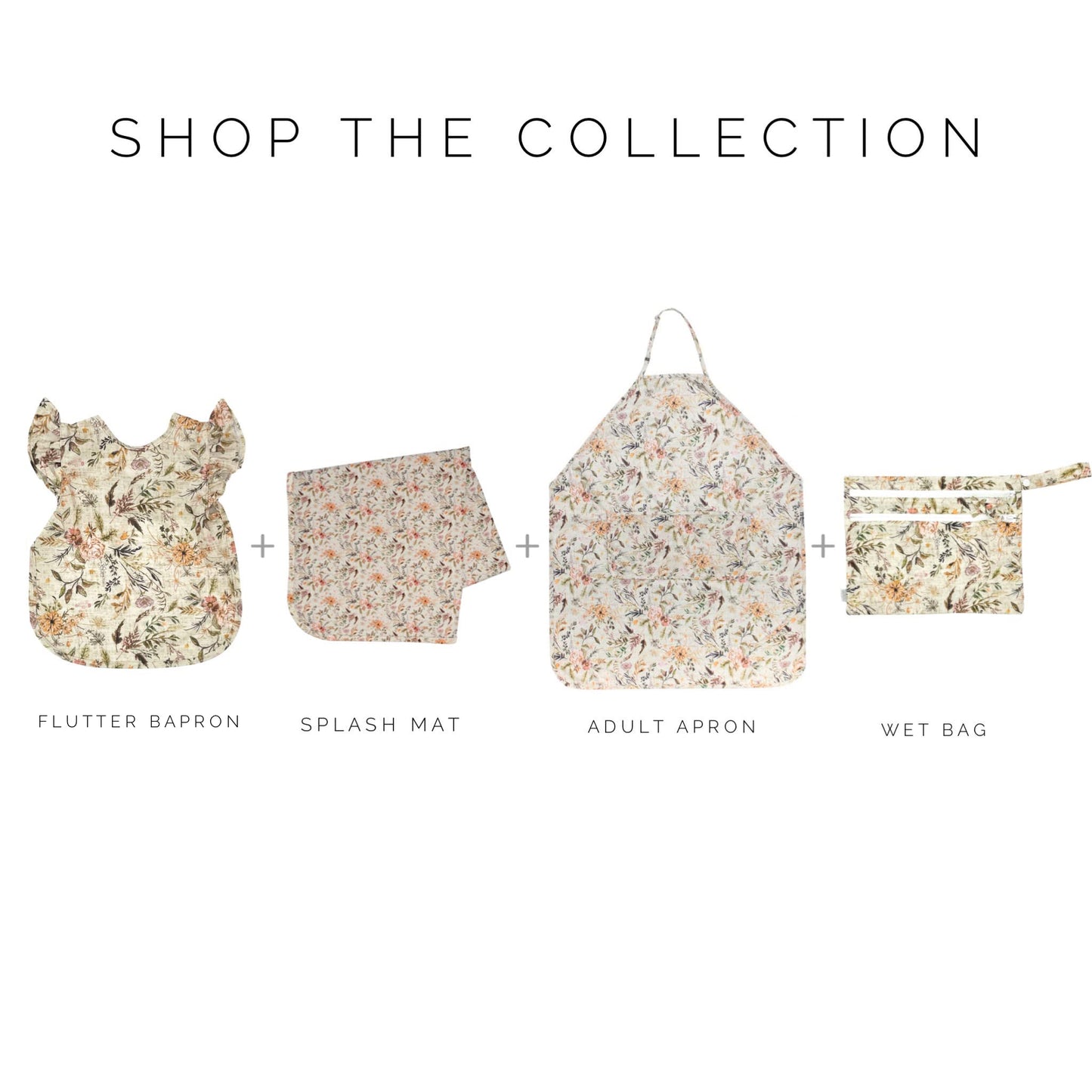 Bapronbaby Delilah Floral Splash Mat - Waterproof Catch-All For Under High Chairs, Floors, Tables, Playtime Or Arts & Crafts - M