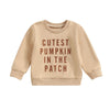 Toddler Baby Halloween Outfit Girl Boy Crewneck Sweatshirt Long Sleeve Letter Pullover Sweater Cute Fall Clothes (Cutest Pumpkin