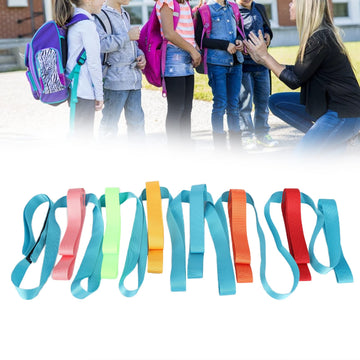 Joyzan Safety Walking Rope, Toddler Outdoor Walk Line Colorful Handles 12 Children 2 Teacher Short Detachable Transition Wrist L