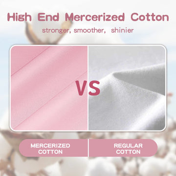 Soft Organic Cotton Toddler Pillowcases 14 X 20 Inches, Fit 13 X 18, 14 X 19 Pillows, Smooth Pearl Cotton Baby Pillowcases With