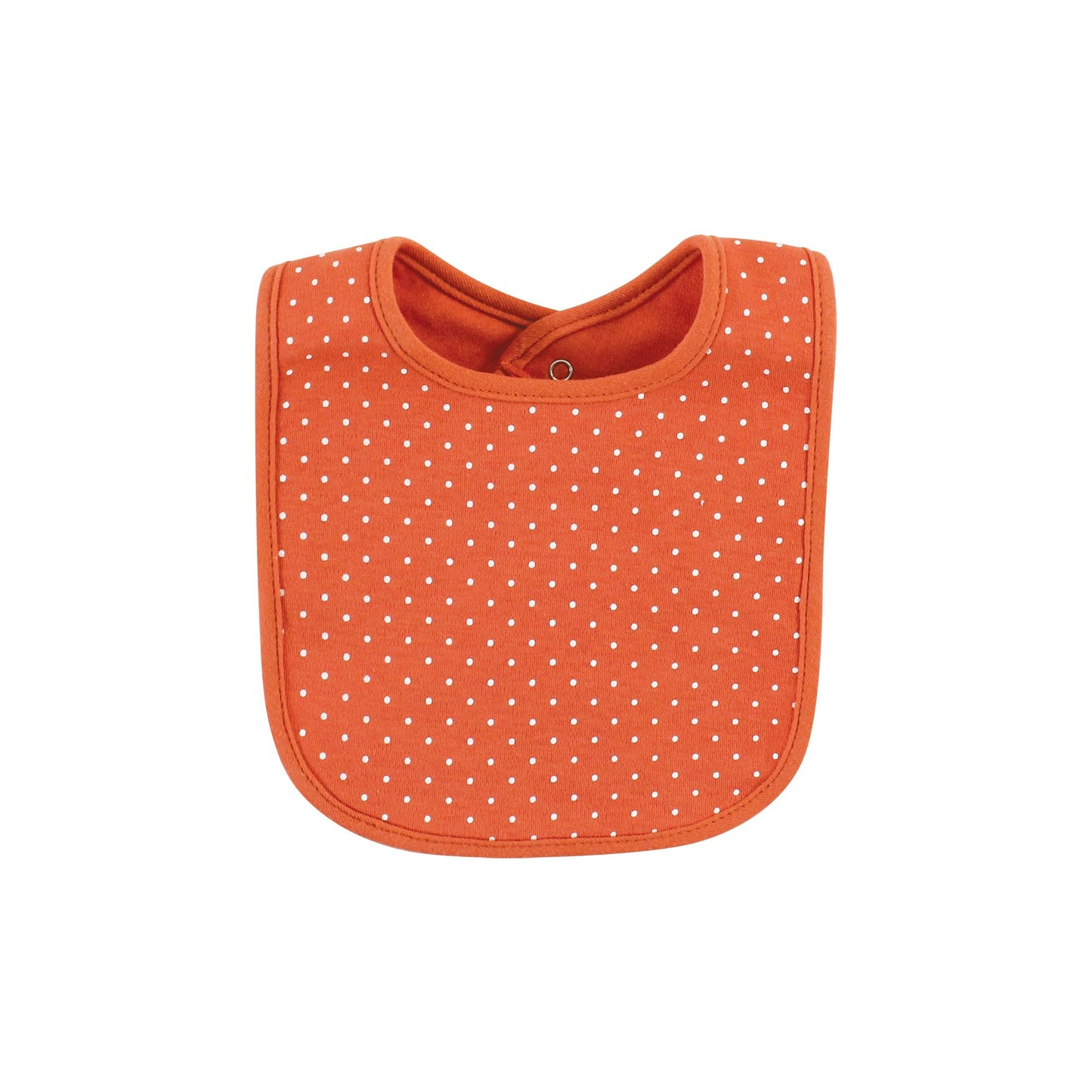 Hudson Baby Unisex Baby Cotton Bib And Sock Set, Pumpkin Spice, One Size