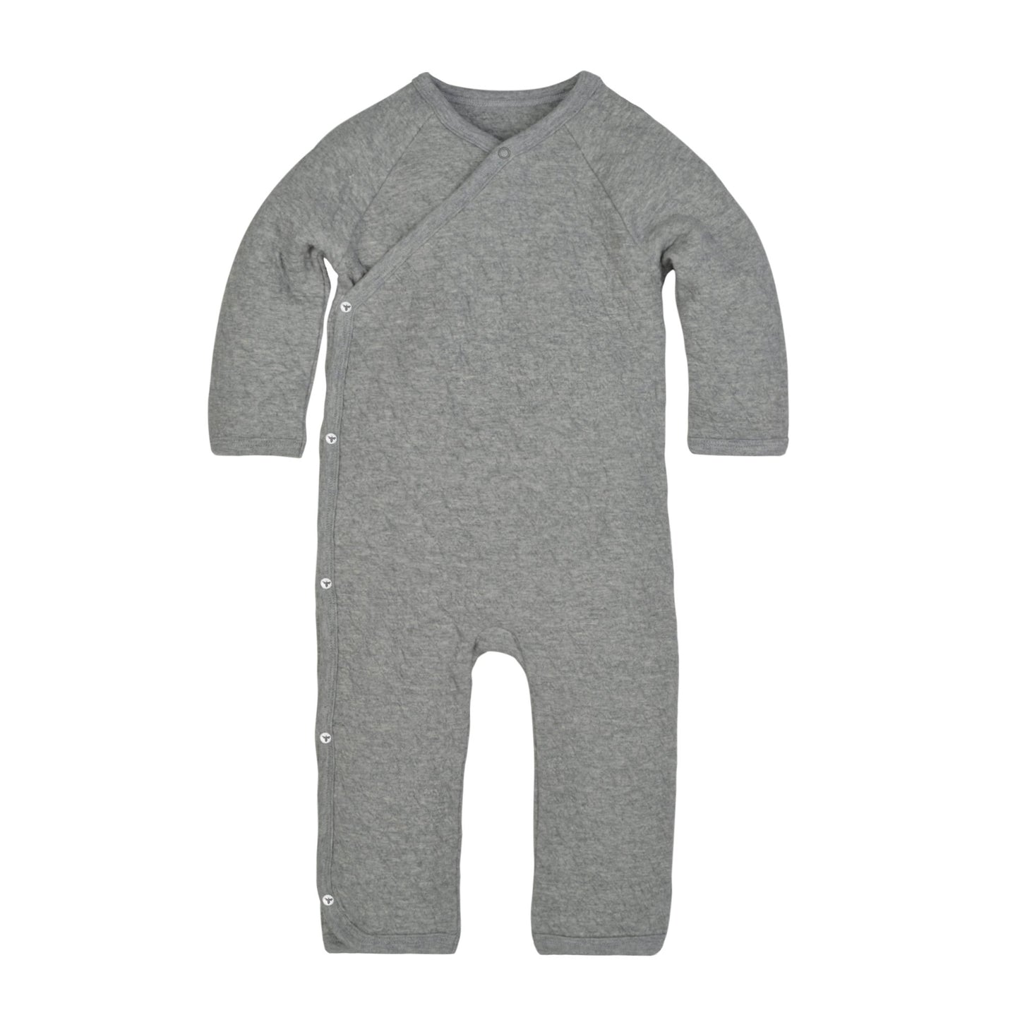 Burts Bees Baby baby-boys Romper Jumpsuit, 100% Organic Cotton One-piece Coverall and Toddler Footie, Quilted Heather Grey, 0