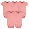 Gerber Baby Neutral 5 Pack Onesies Multi-Packs Bundle Interlock 180 Gsm, Mauve Pink, 18 Months
