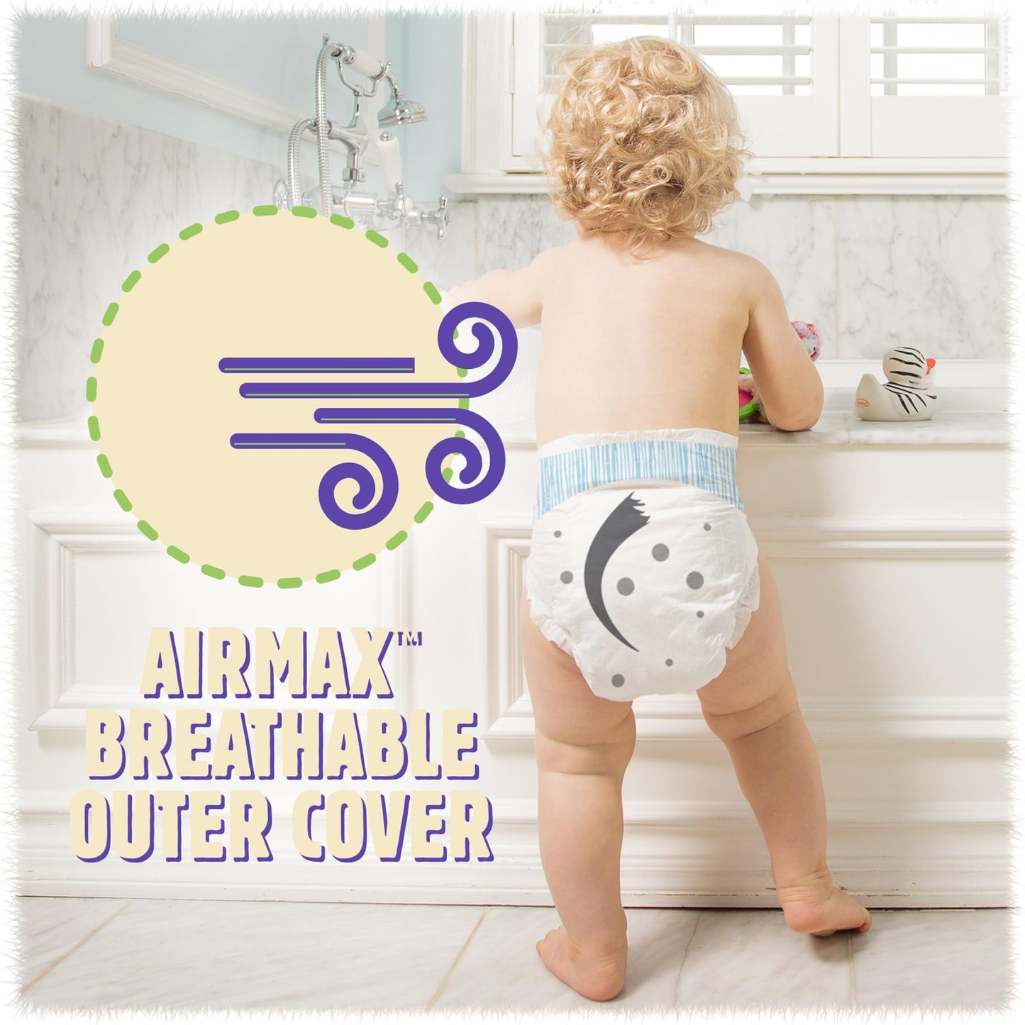 Cuties | Skin Smart, Absorbent & Hypoallergenic Diapers With Flexible & Secure Tabs | Size 6 | 104 Count