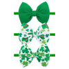 Yanjie Baby Bows Headbands - Shamrock Headbands With Green Bows For Newborn Girls, Infants And Toddlers, St Patrick'S Day Hair A