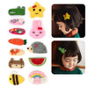 Elesa Miracle 12Pc Baby Girl Hair Clips Barrettes Animal Pattern Felt Snap Clips Hair Bows For Toddlers Girl Kids
