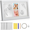 Baby Hand And Footprint Kit, Baby Picture Frame Kit, Baby Nursery Memory Art Kit Frames,1200 Grams Of Clay - Best Baby Shower Gi