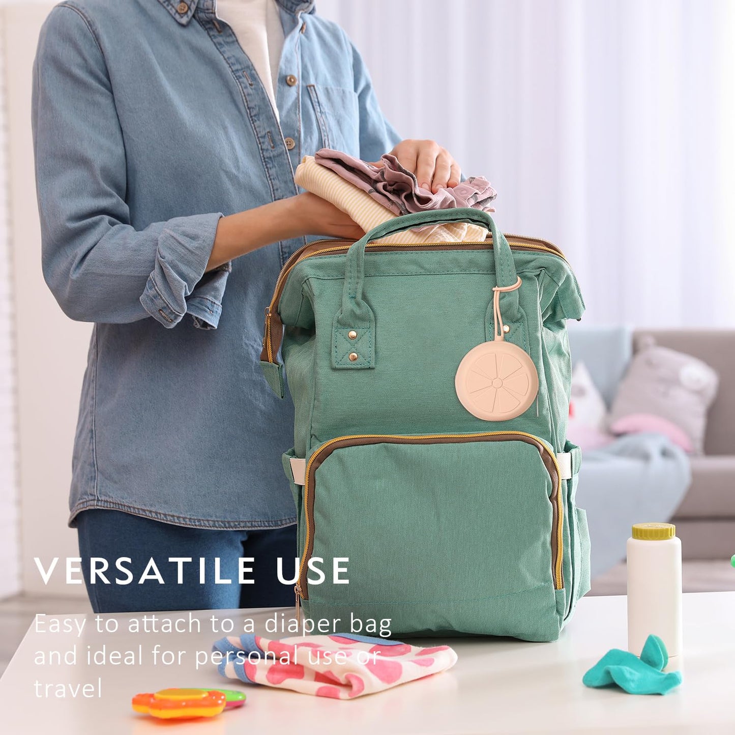 Eoopoon Silicone Pacifier Case, Baby Pacifier Holder Pouch For Diaper Bag, Bpa Free Pacifier Holder Case For Baby Boys, Silicone