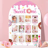 My First Year Photo Board Sweet One Photo Board Donut One Year Birthday Party Decorations First Year Picture Frame 12 Monthly Mi