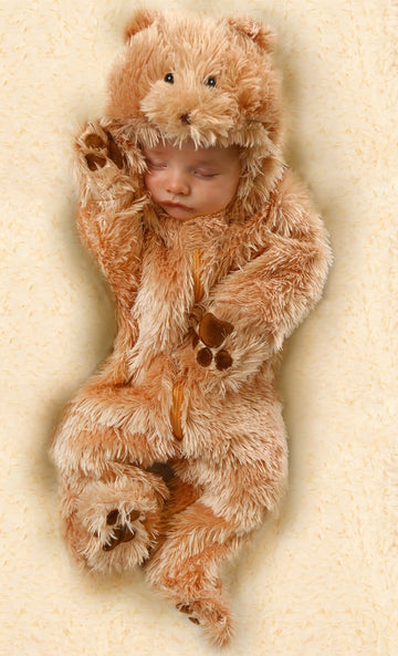 Princess Paradise Baby Snuggle Bear Deluxe Costumes, Tan, 3 To 6 Months Us