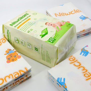 Baby Disposable Underpads Breathable Incontinence Diaper Changing Pads, 20 Count/Pack (23''X36'' - 2Pack(40 Count))