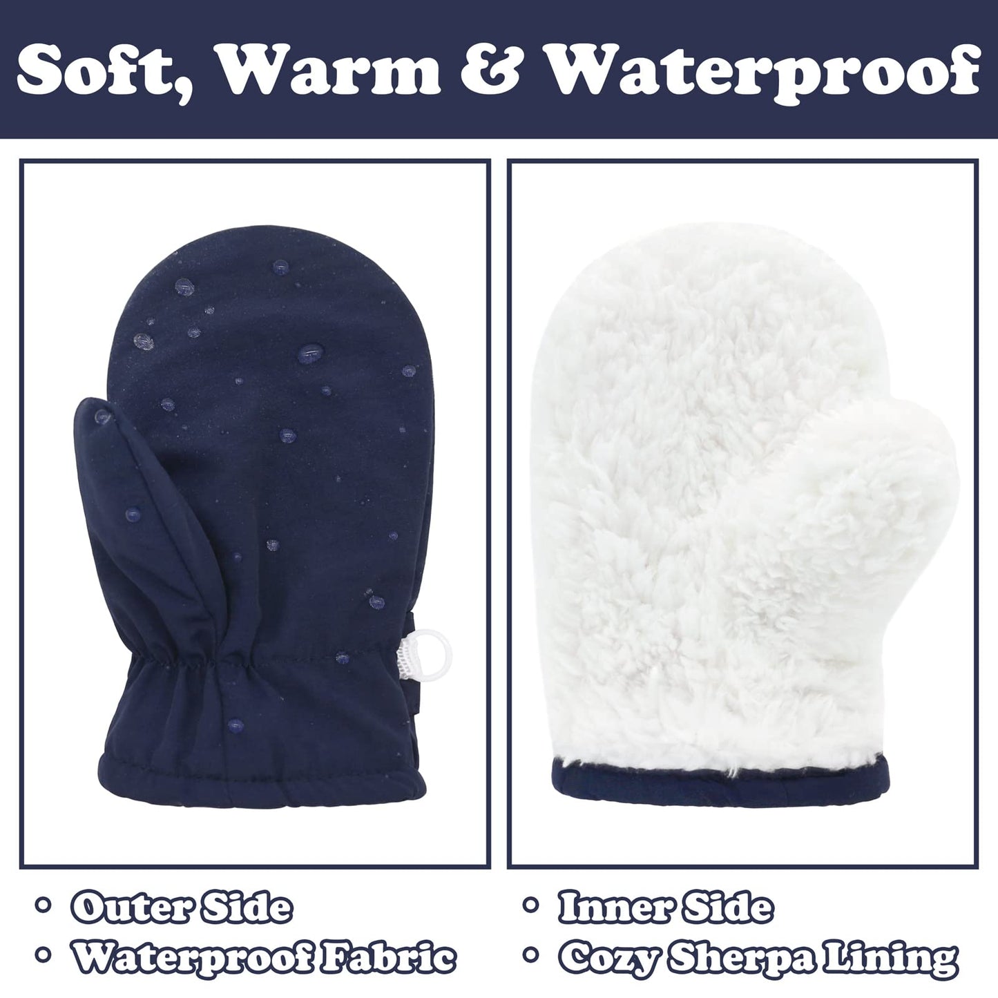 Sarfel Toddler Snow Gloves Toddler Waterproof Gloves 4T Mittens For Toddler Boys Toddler Gloves 4T Toddler Mittens Ages 2-4