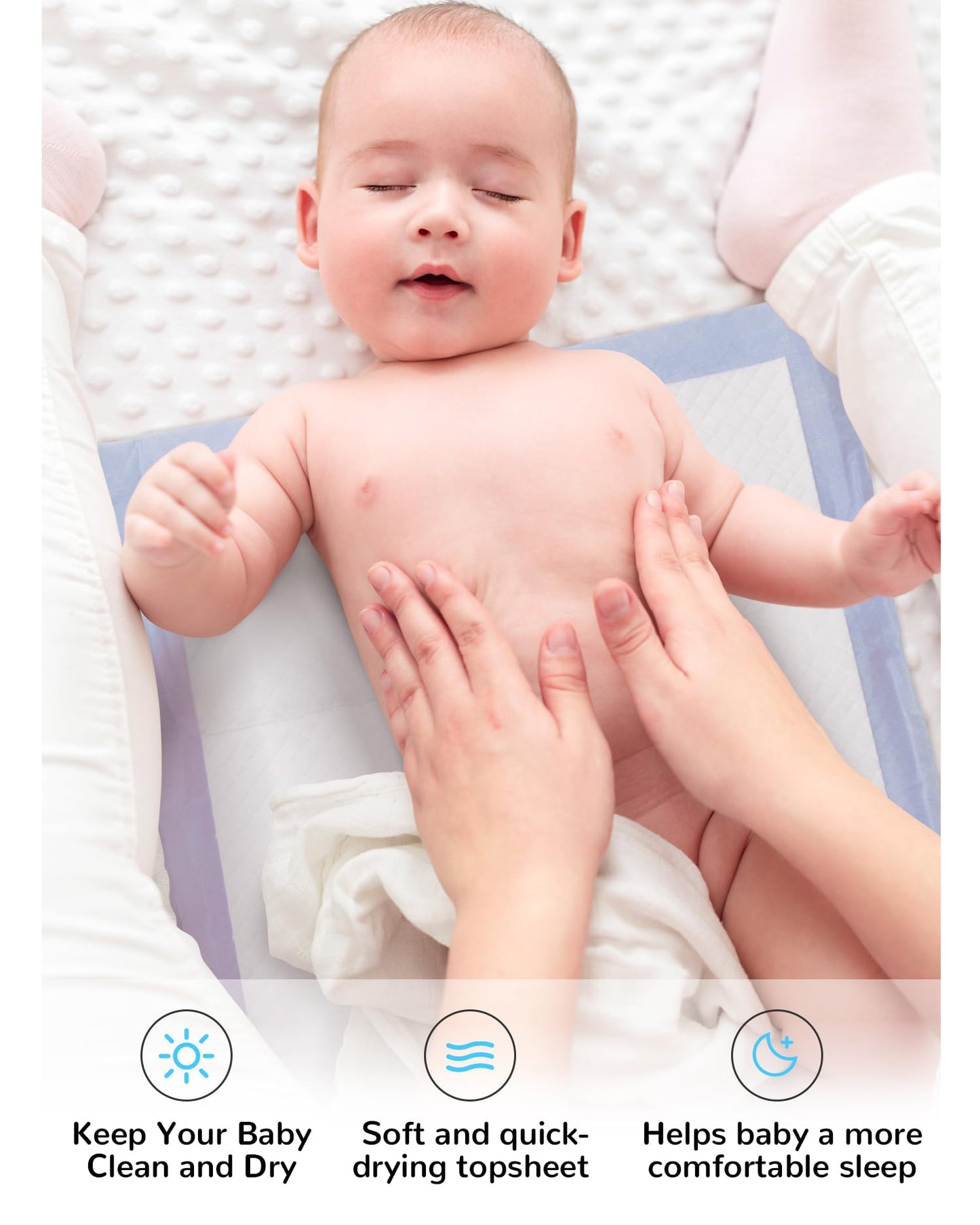 Disposable Changing Pad Pack Of 50 Baby Incontinence Pad Diaper Changing Pads Underpads Ultra Soft Super Absorbent Waterproof Ma