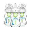 Dr. Brown'S Natural Flow Anti-Colic Options+ Wide-Neck Glass Baby Bottles 5 Oz/150 Ml, With Level 1 Slow Flow Nipple, 3 Pack, 0M