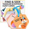 Hapinest Find and Seek Toddler Scavenger Hunt Cards Game for Kids Ages 2 Years and Up
