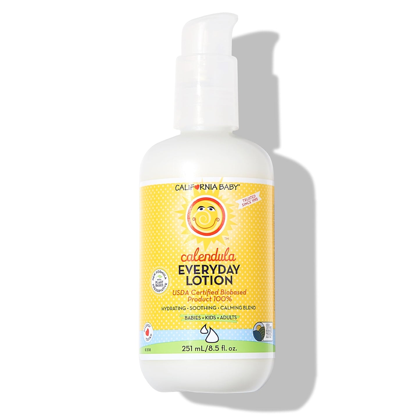 California Baby Calendula Lotion | 100% Plant-Based | Very Soothing Baby Lotion For Sensitive Skin | Lavender Kids Lotion | Alle