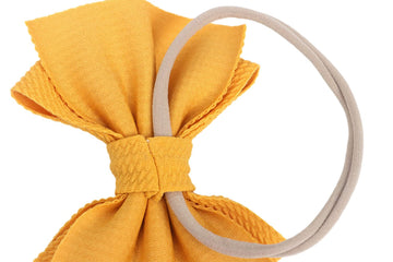 Koolgil Baby Girl'S 5 Inches Soft Double Bow-Knot Nylon Headband Toddler Headdress For Photography Party Festivals (3-Red Army G