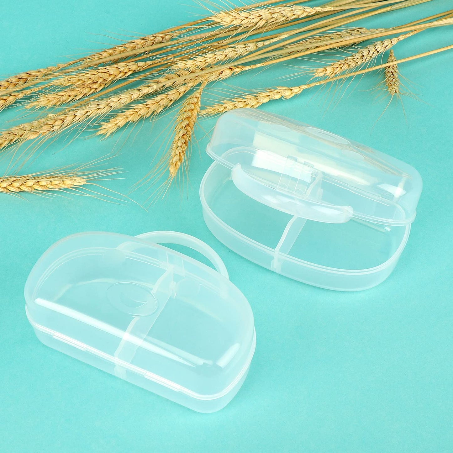 Accmor Pacifier Case, Pacifier Container Can Storage 2 Pacifiers, Baby Pacifier Holder Case For Travel, Bpa Free,Transparent