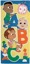 Jay Franco Cocomelon Bath Pool Beach Towel - Kids Super Soft & Absorbent 100% Cotton Towel With Jj, Cody And Nina, Measures 28 X